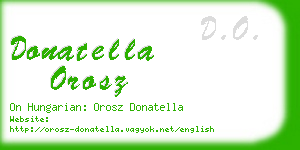 donatella orosz business card